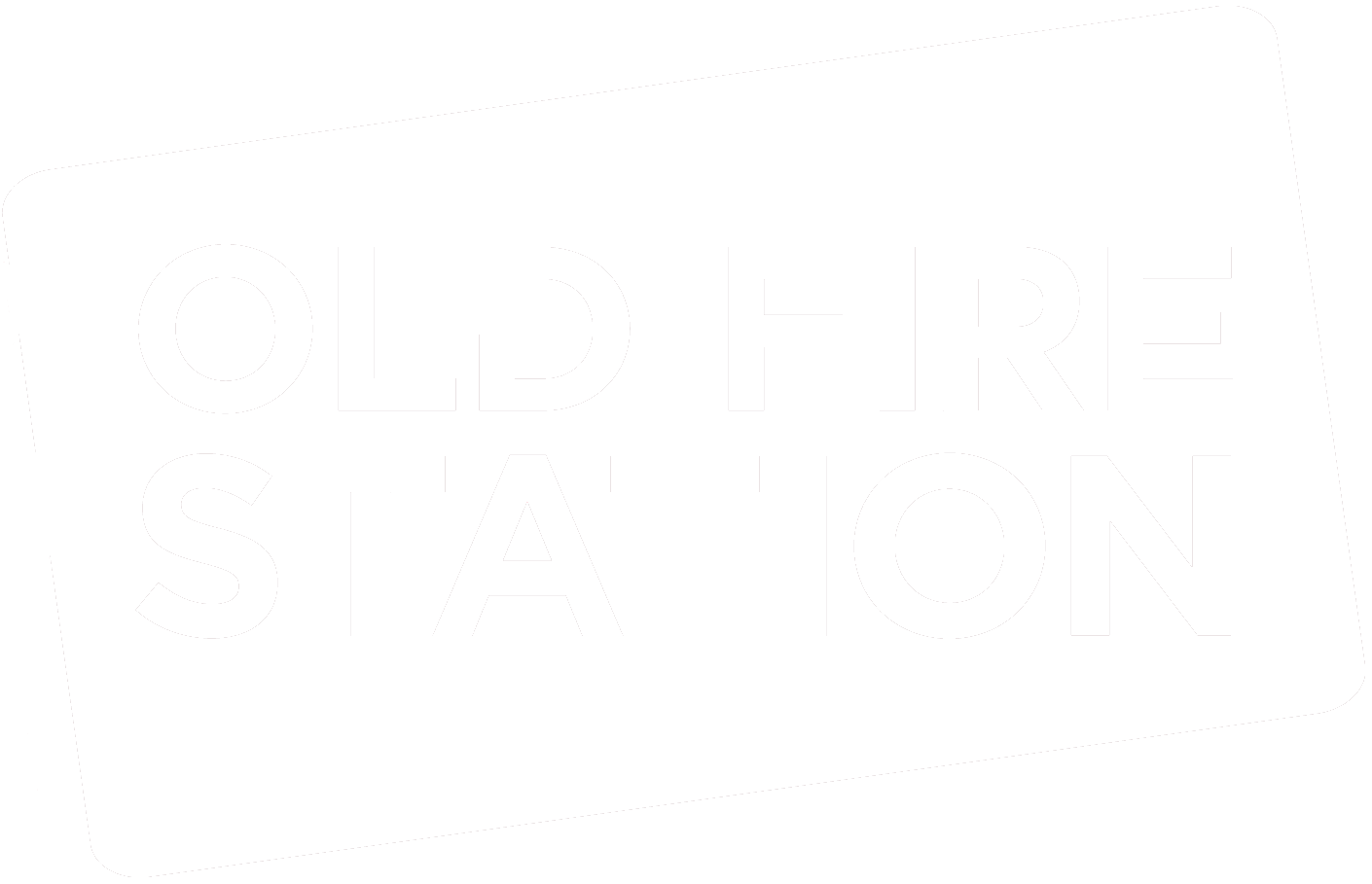 OLD FIRE STATION LOGO WHITE